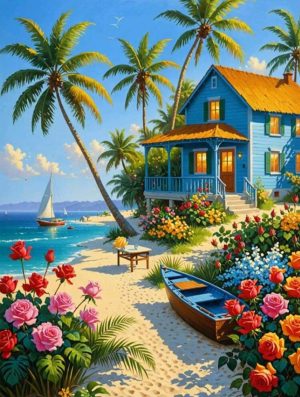 Diamond Painting - Beach House
