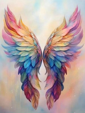 Diamond Painting - Pastel Feathers