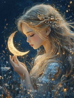 Diamond Painting - Moon Girl